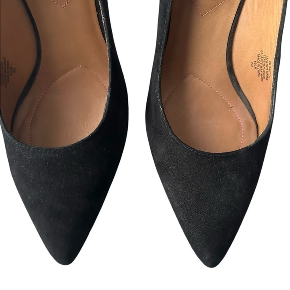Isaac Mizrrahi New York Isloretta black suede pointed toe high heels size 8.5 - Picture 9 of 10